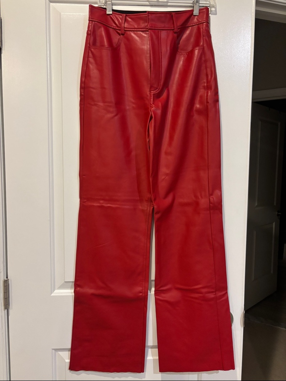 A.L.C. Red faux leather Pants